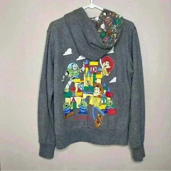 Toy Story Land Zip Hoodie for Women Sz M - Picture 4 of 6
